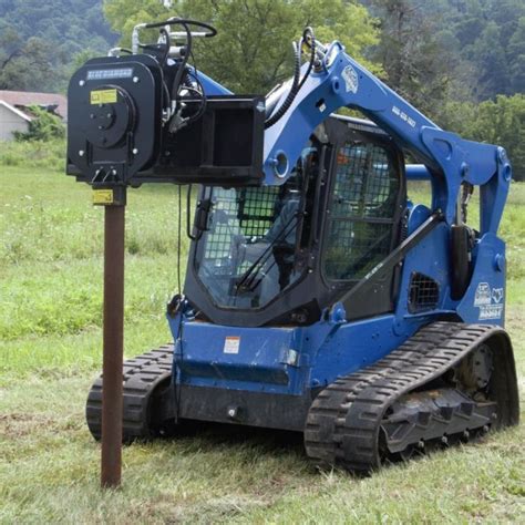 post driver for skid steer for sale|skid steer vibratory post driver.